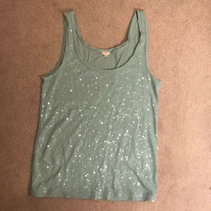 J. Crew Factory Sparkly Tank Top